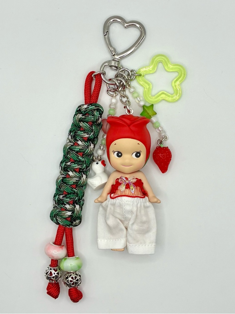 Sonny Angel Flower Series Handmade Bag Charm - Rose
